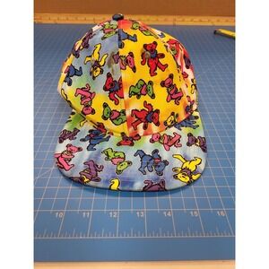 Grateful Dead Dancing Bears Hat Bioworld OSFM Tie Dye Cap Steal Your Face Logo